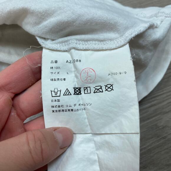 Comme des Garcons Play CDG Heart Embroidered Shirt Women's L - Picture 7 of 11